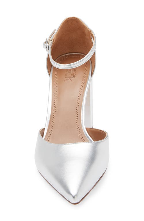 Nordstrom Rack Prisha Pointed Toe Pump In Silver Metallic