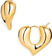 Missoma Medium Molten Heart Hoop Earrings