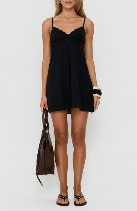 Lunya Lace Trim Minidress