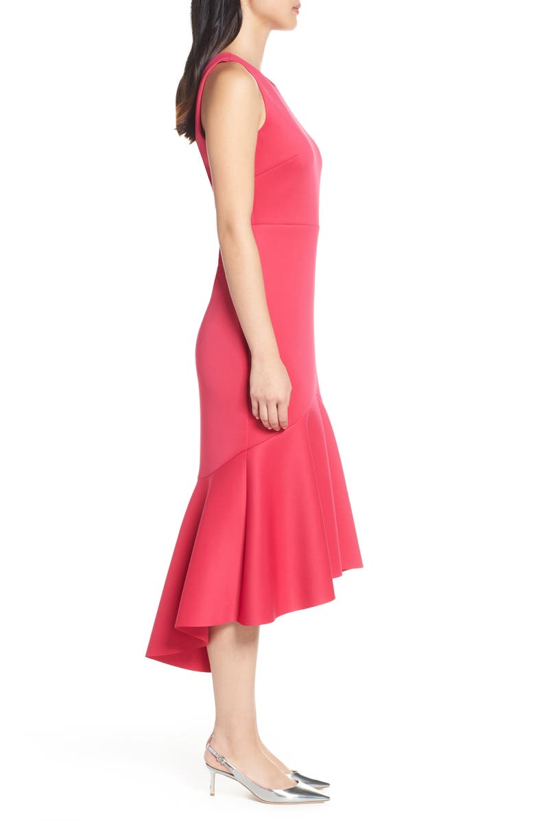 Mark + James by Badgley Mischka High/Low Midi Dress, Alternate, color, 