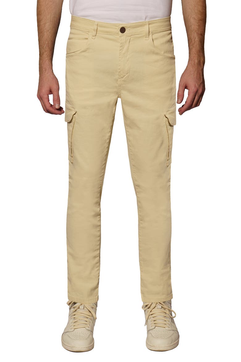 Preston Slim Fit Cargo Jeans, Main, color, SAND