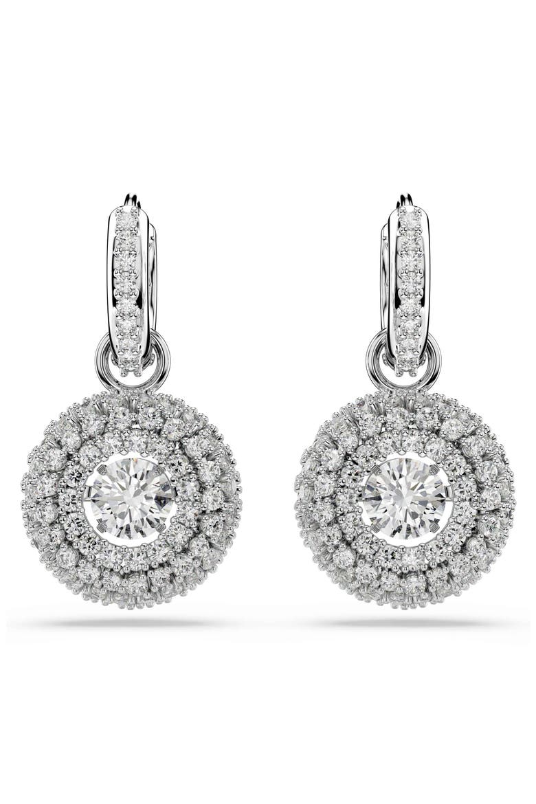 Sublima Drop Earrings, Alternate, color, WHITE RHODIUM