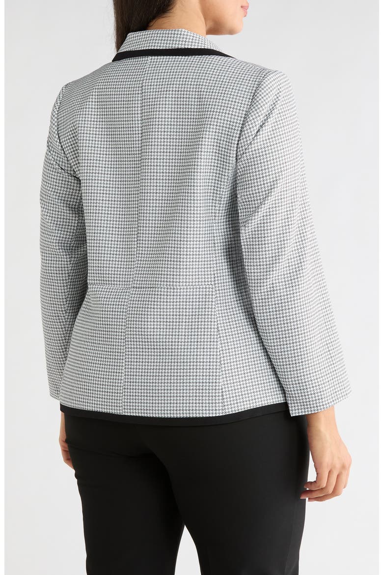 Framing Two-Button Jacket, Alternate, color, LILY WHITE/ BLK