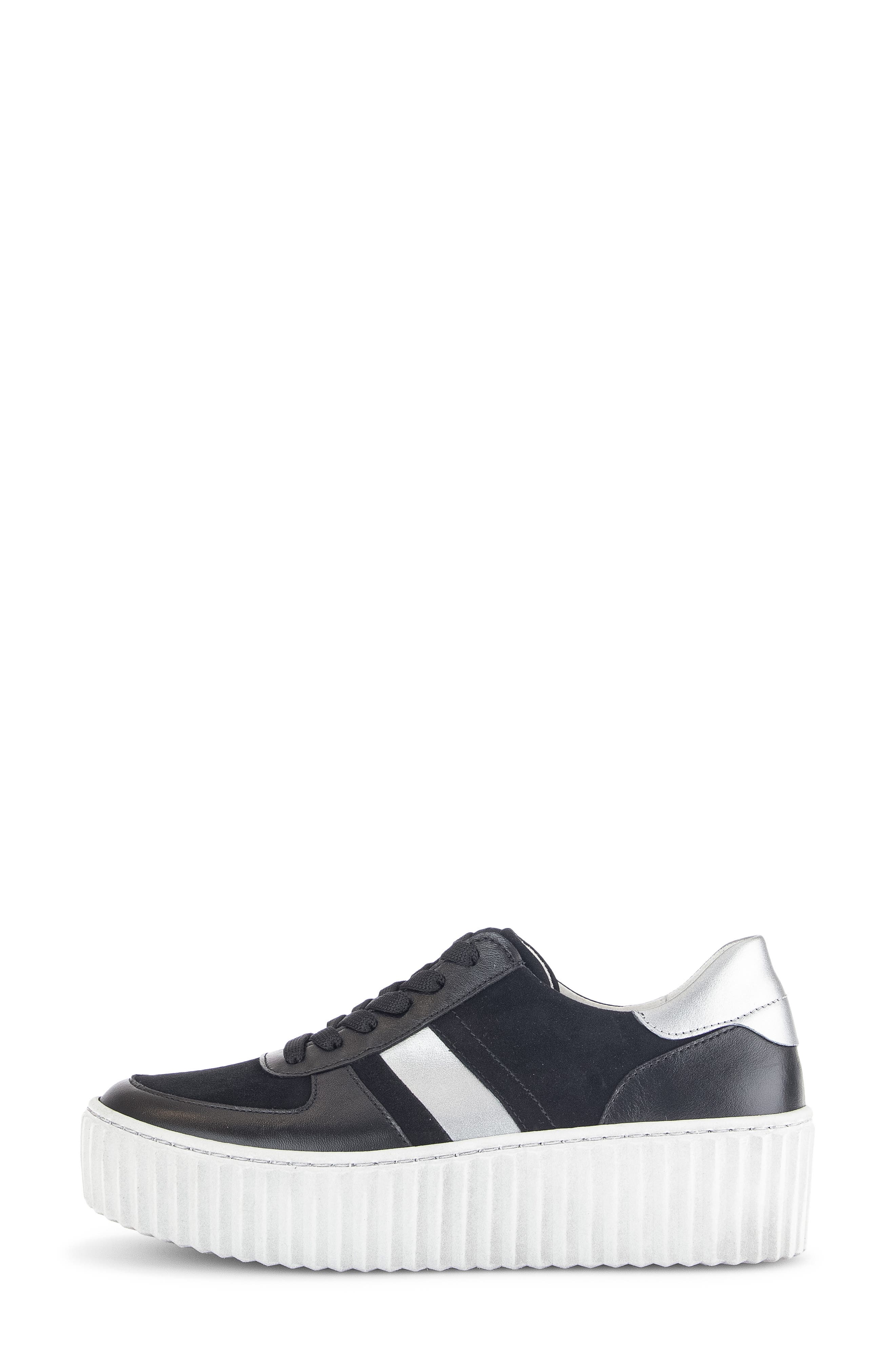 Gabor 53.203 Platform Sneaker, Alternate, color, Black