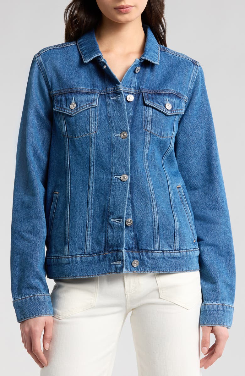 PAIGE Rowan Denim Trucker Jacket, Alternate, color, Bellisimo