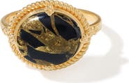 YS GEMS Gold Plated Gemstone Ring