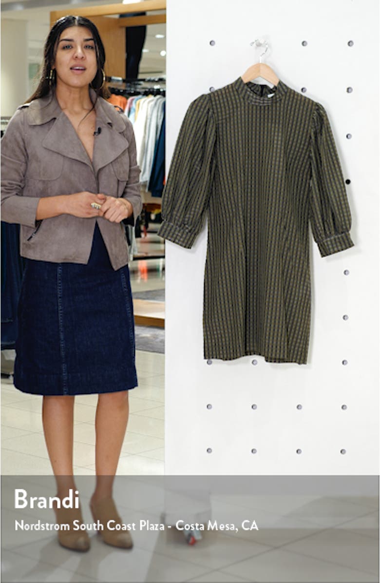 Short Check Seersucker Dress, sales video thumbnail