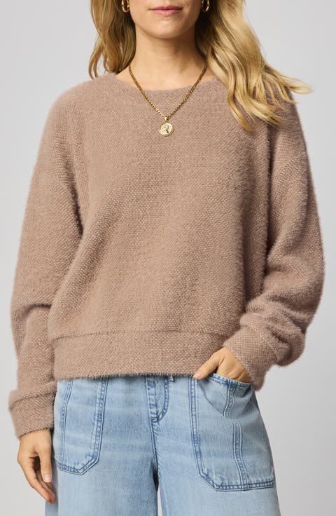 Fallon Fuzzy Crewneck Sweater