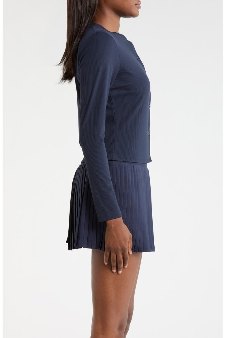Rib Cardigan, Alternate, color, NAVY BLAZER