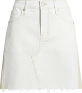 CITY BLUES Colorblock Denim Skirt