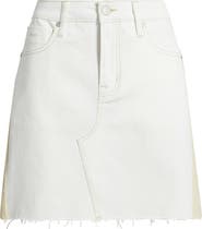 CITY BLUES Colorblock Denim Skirt