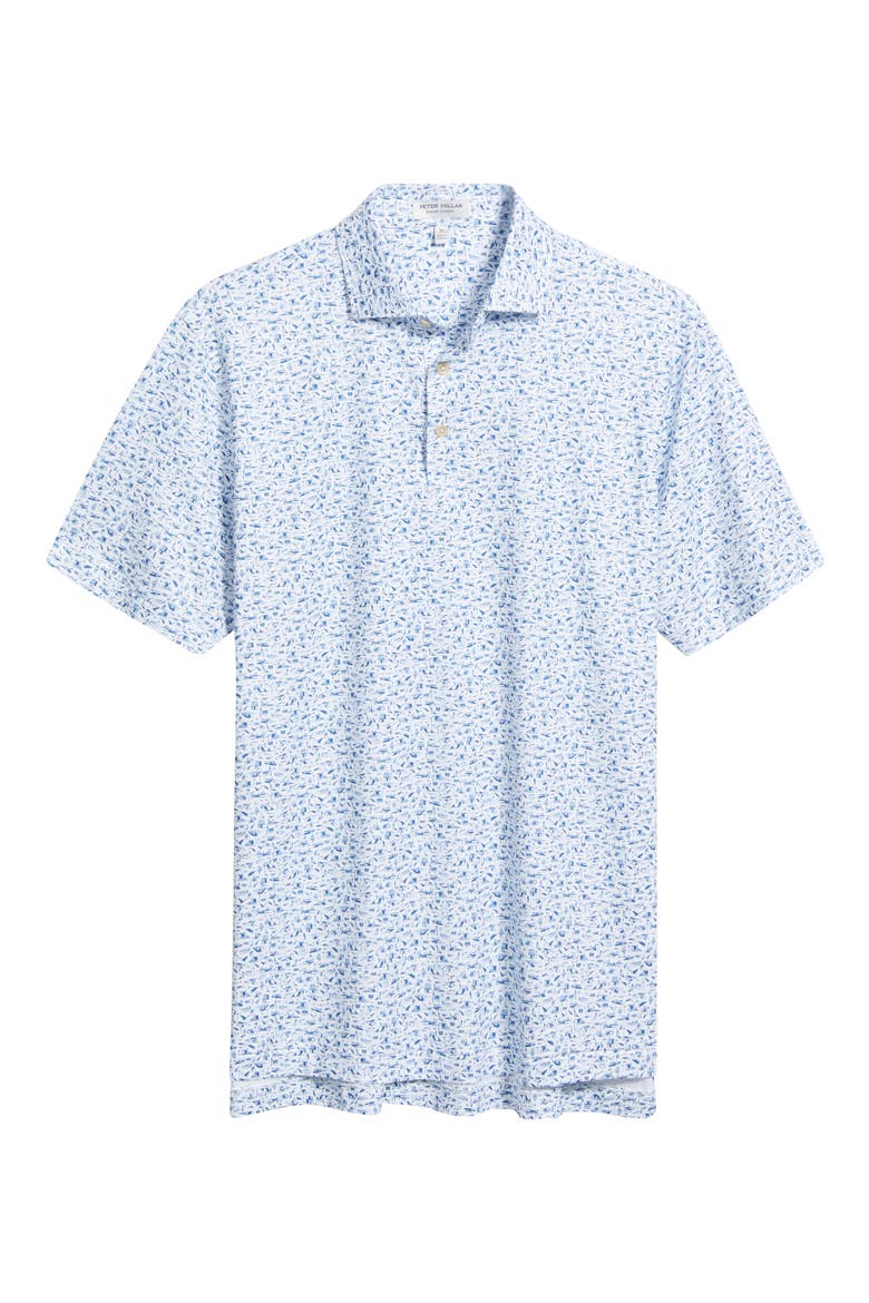 Coastline Performance Jersey Polo, Alternate, color, WHITE
