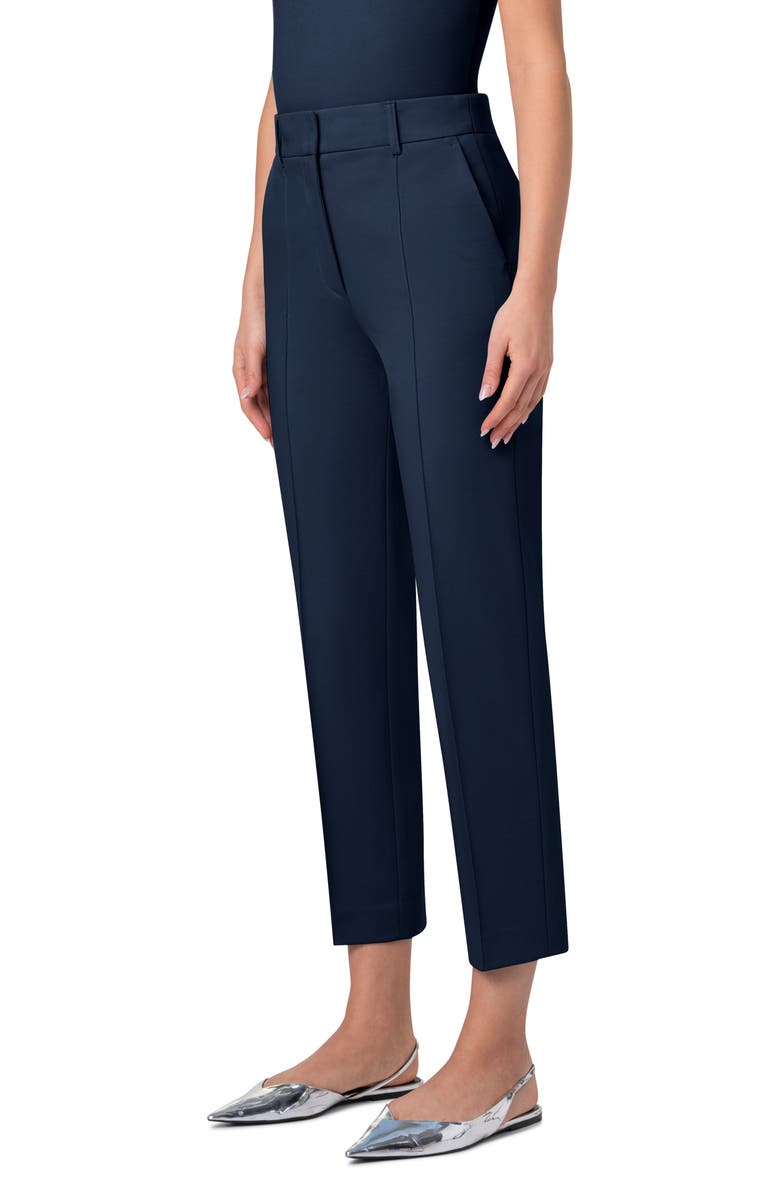 Akris punto Ferry Pintuck Signature Jersey Pants, Alternate, color, 
