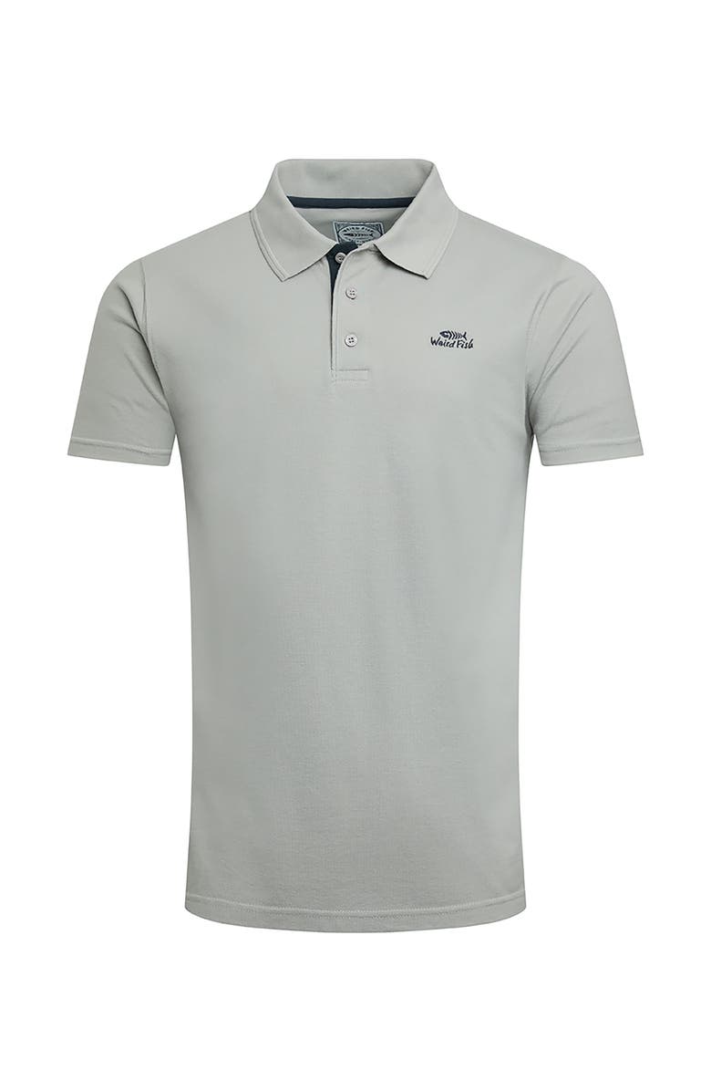 Weird Fish Miles Pique Polo, Alternate, color, Limestone