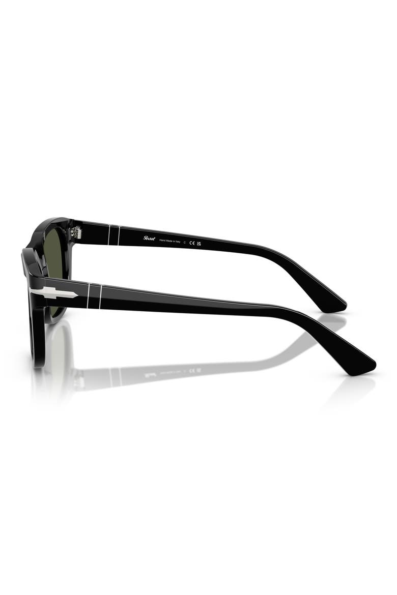 Gender Inclusive PO3372S 53mm Square Sunglasses, Alternate, color, BLACK / GREEN