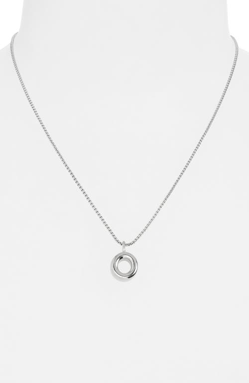 Open Edit Waterproof Bubble Initial Pendant Necklace