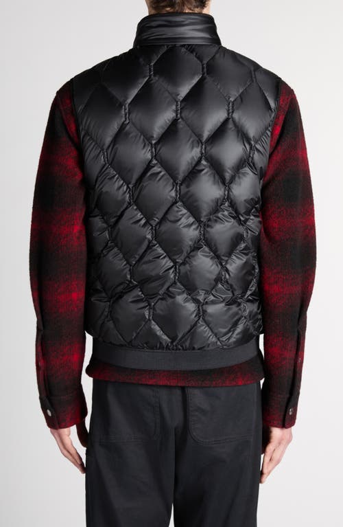Moncler Erelia Diamond Quilted Down Vest In Black