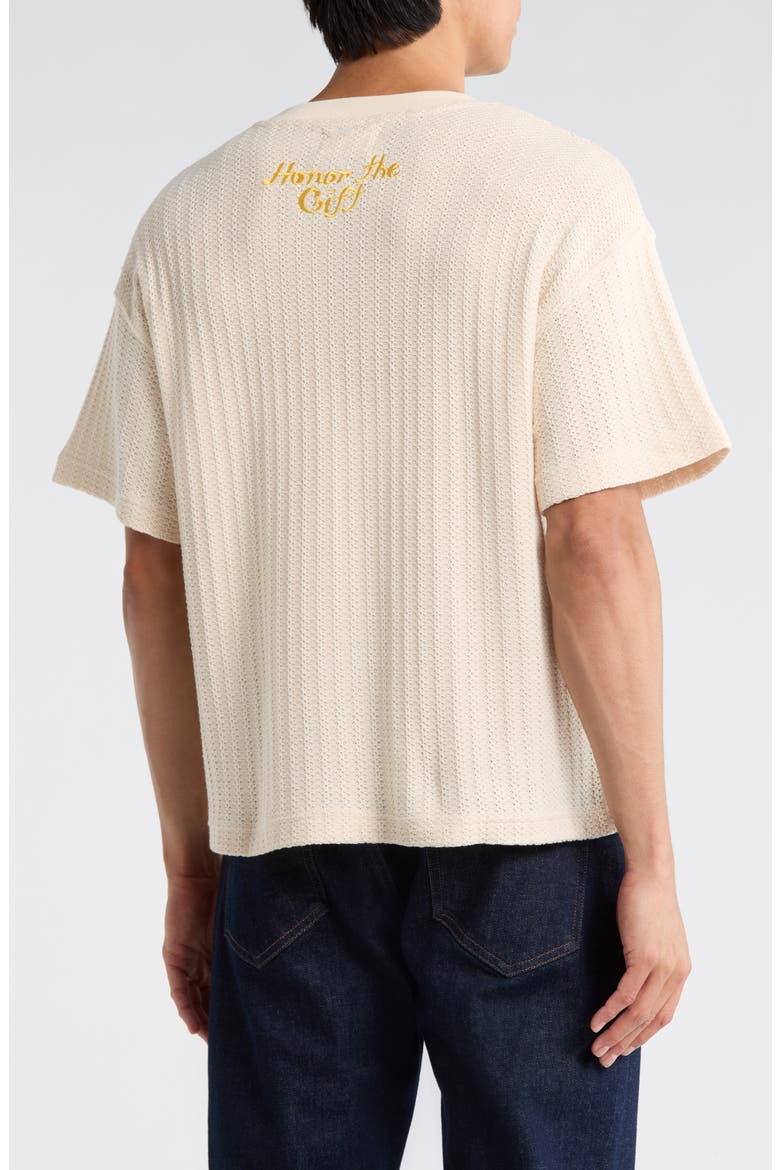 Knit T-Shirt, Alternate, color, BONE