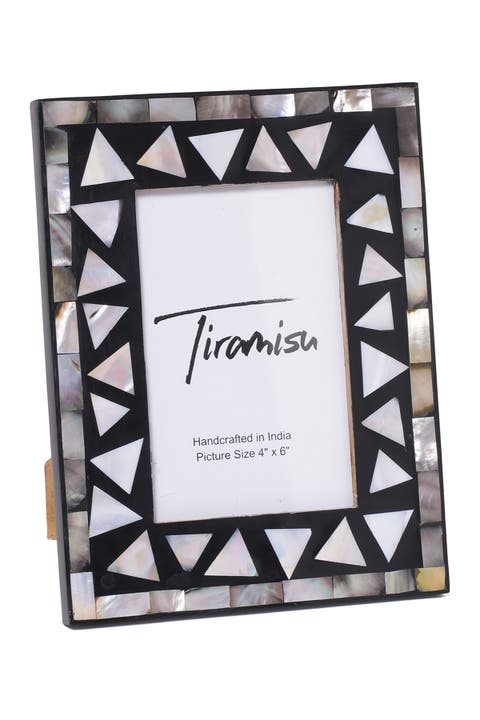 Mother-of-Pearl Picture Frame -Triangle Pattern
