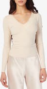 CAMI NYC Rooney Lace Trim Rib Top