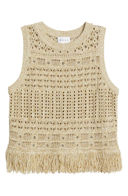 Milly Beaded Fringe Sweater Tank