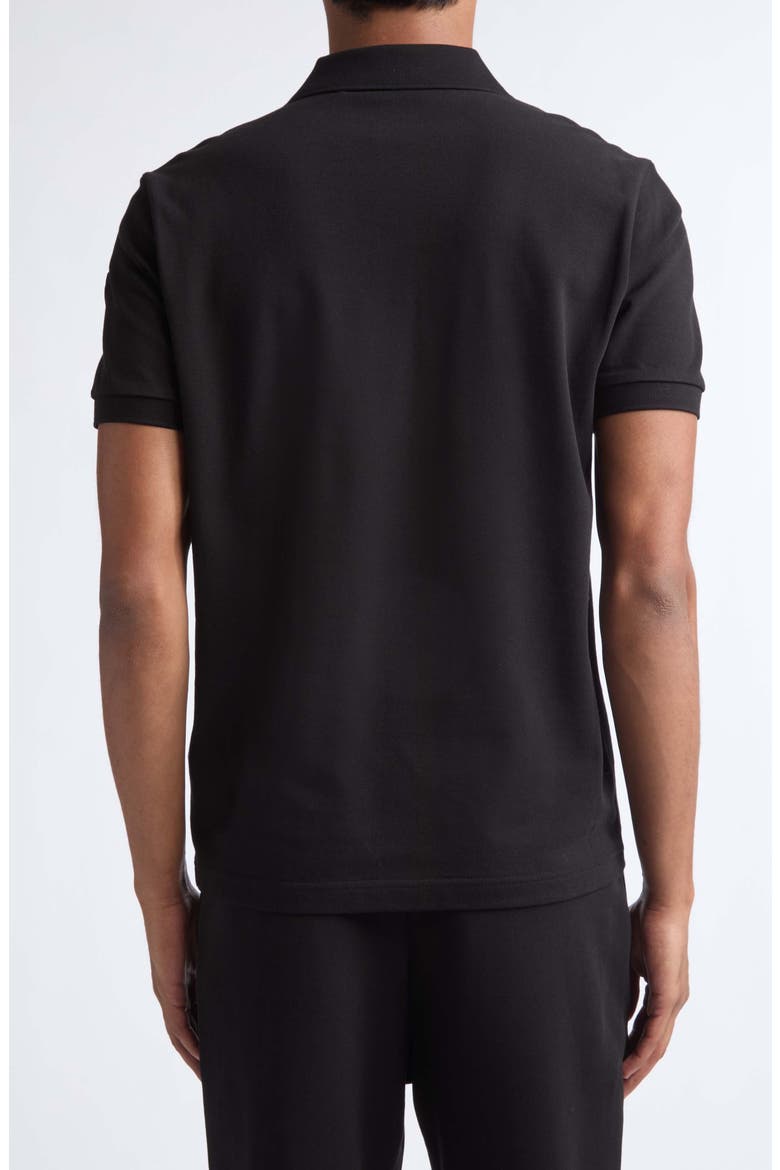 Cotton Piqué Polo, Alternate, color, BLACK
