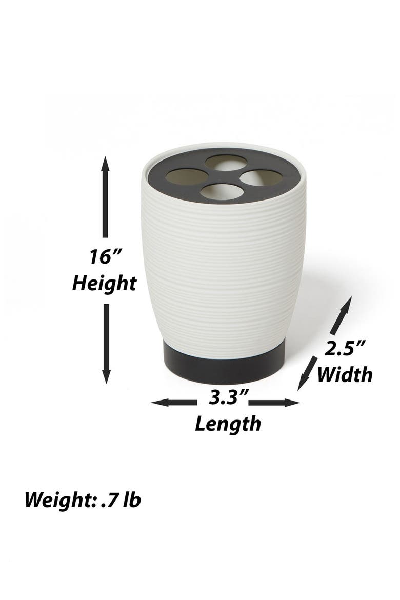 Dubai Toothbrush Holder, Alternate, color, WHITE