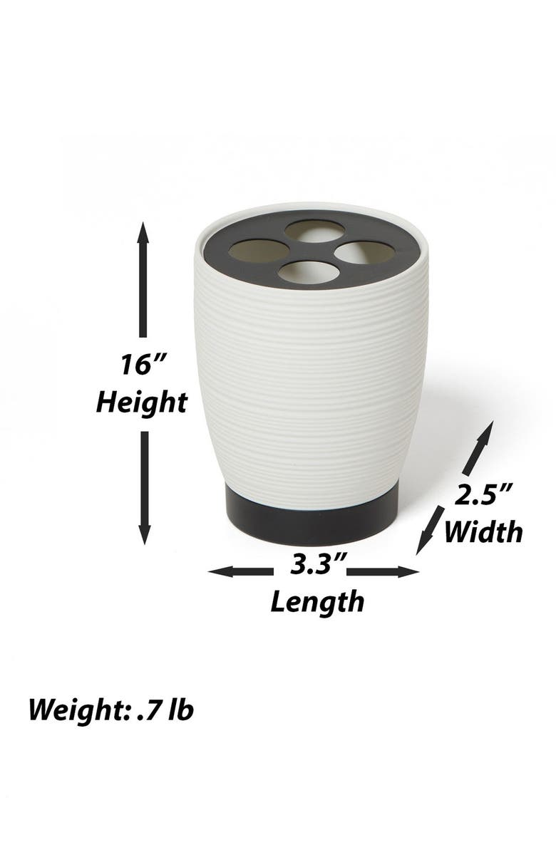 ROSELLI TRADING COMPANY Dubai Toothbrush Holder, Alternate, color, White