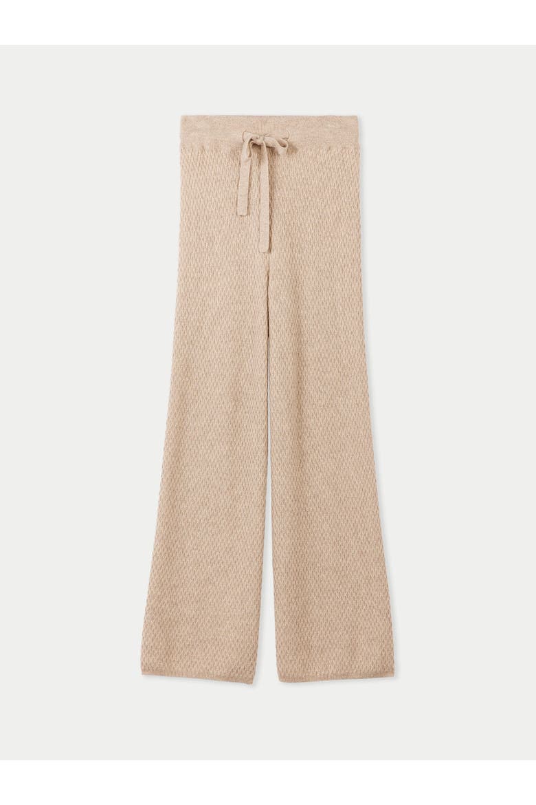 Textured Knit Cashmere Pants, Main, color, warm grey