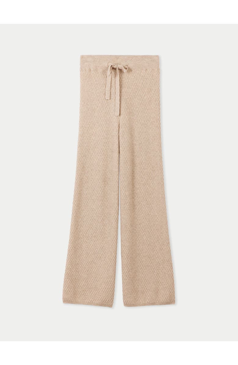 GOBI Mongolian Cashmere Textured Cashmere Pants, Main, color, Warm Grey