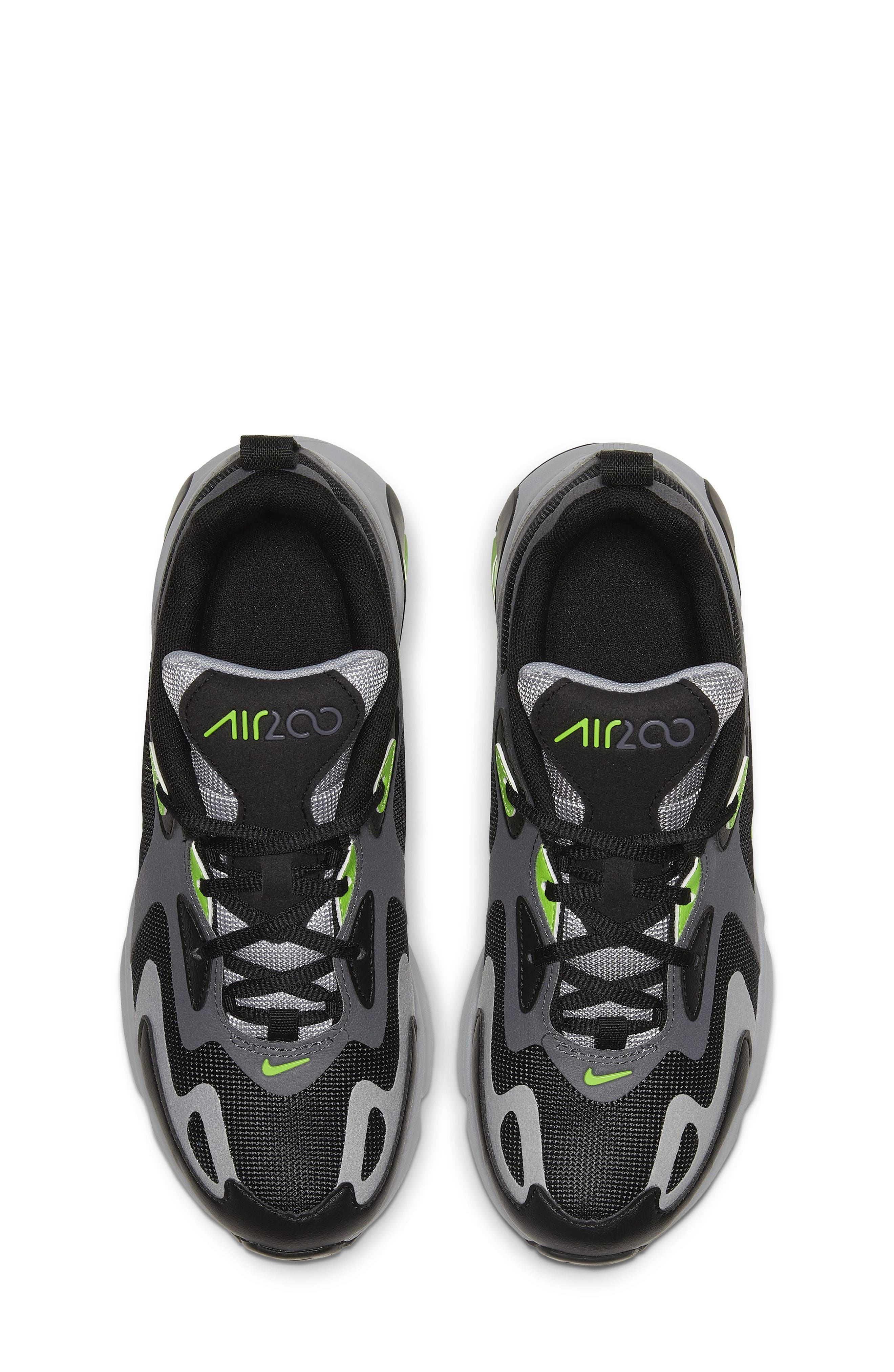 Air Max 200 Sneaker TD, Alternate, color, DARK GREY/ BLACK/ GREY/ GREEN