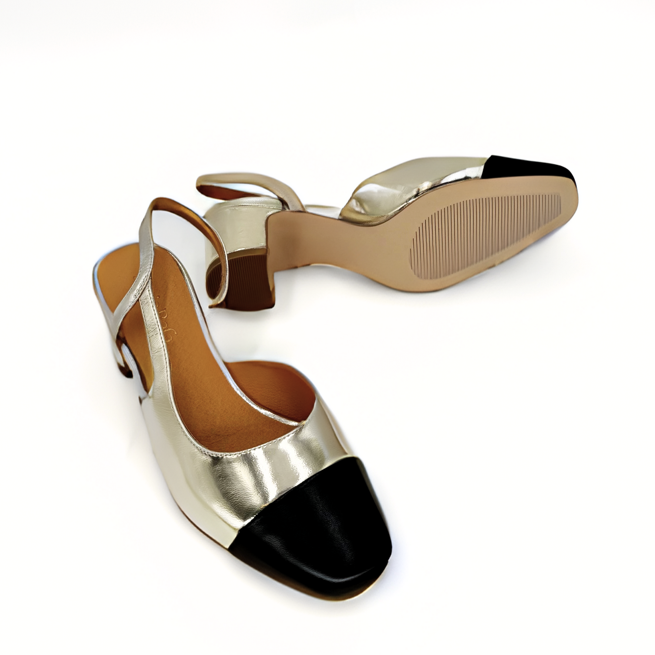 Amie Rafa Paris Slingback Heels, Alternate, color, Gold