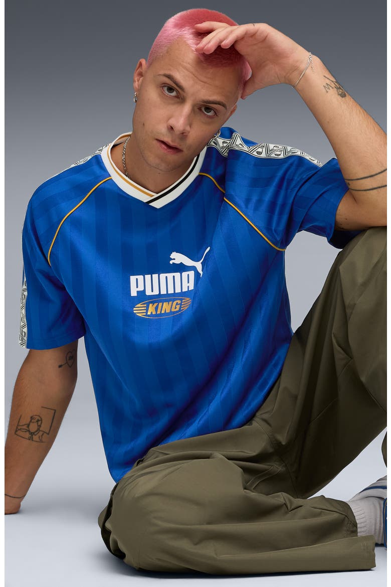 x KING Relaxed Football Jersey, Alternate, color, MOUNTAIN BLUE