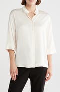 ELIE ELIE TAHARI Cuffed Button-Up Shirt