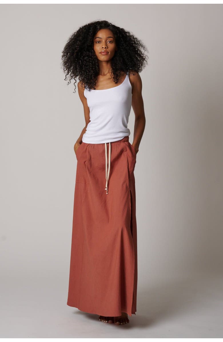 LEISURE LAB Sunset Flow Skirt, Alternate, color, Copper