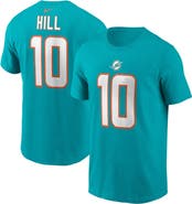 Nike Men's Nike Tyreek Hill Aqua Miami Dolphins Player Name & Number T-Shirt