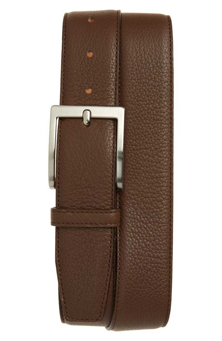 TO BOOT NEW YORK Leather Belt, Main, color, Bott Tan/Brown