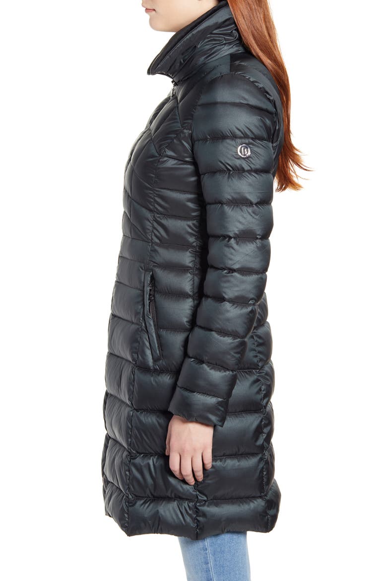 Water Resistant Packable Puffer Coat, Alternate, color, DARK JADE