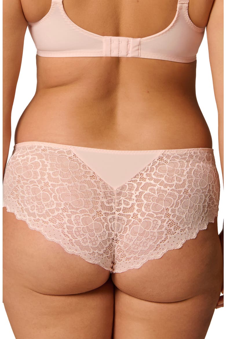'Caresse' Lace Boyshorts, Alternate, color, BLUSH