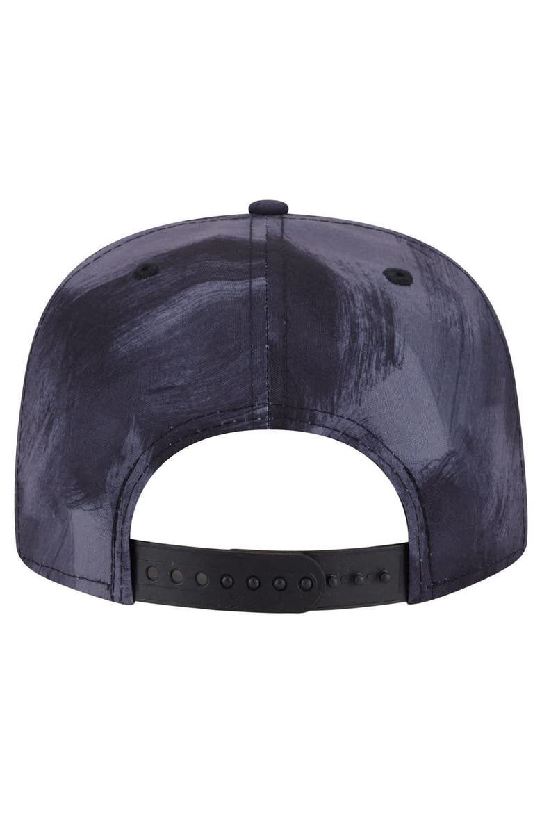 Men's New Era Navy New York Mets Printed Golfer Snapback Hat, Alternate, color, Navy