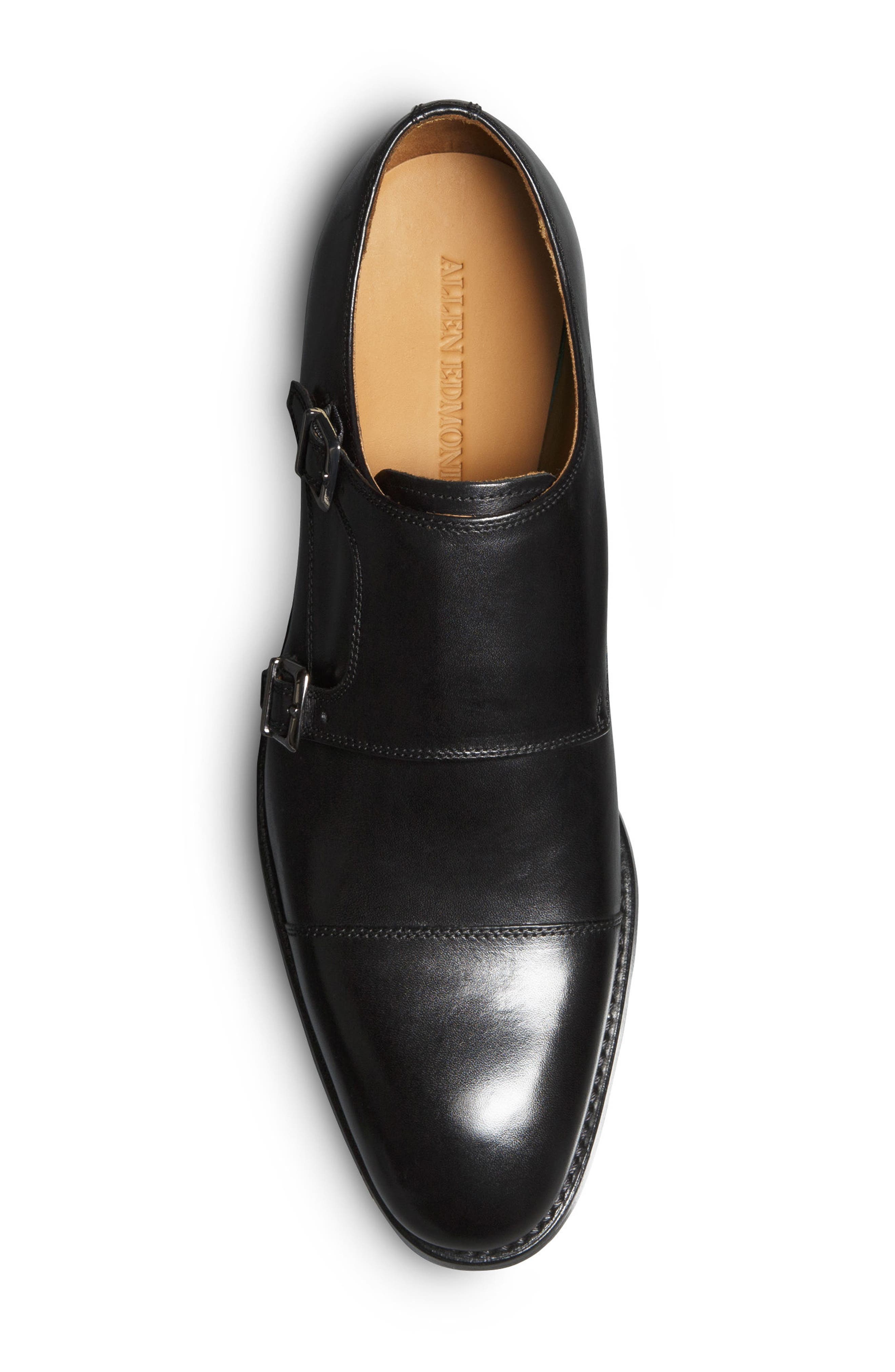Allen Edmonds Pierce Monk Strap Shoe, Alternate, color, Black