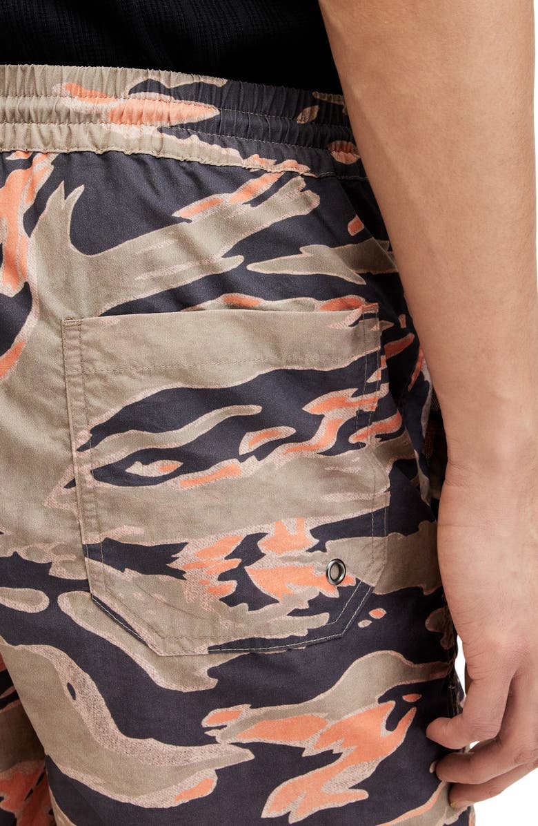 AllSaints Solar Camo Swim Trunks, Alternate, color,