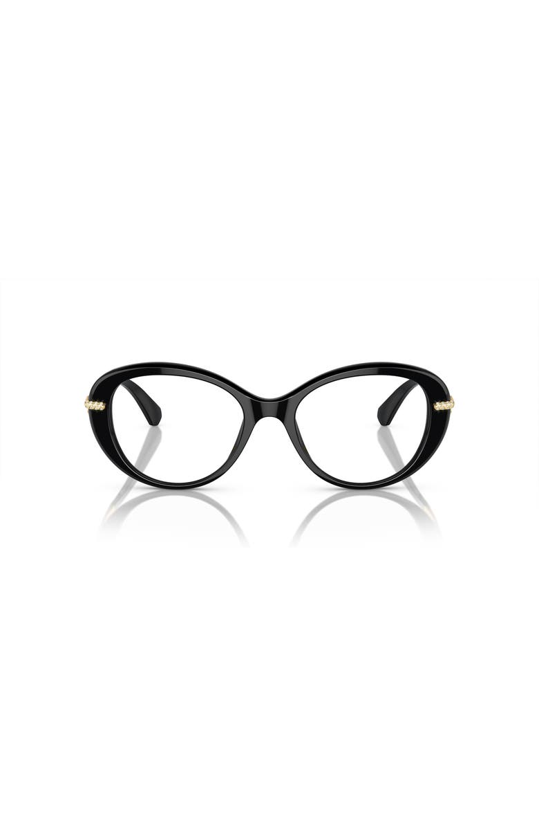 Swarovski 50mm Oval optical glasses, Alternate, color, Black