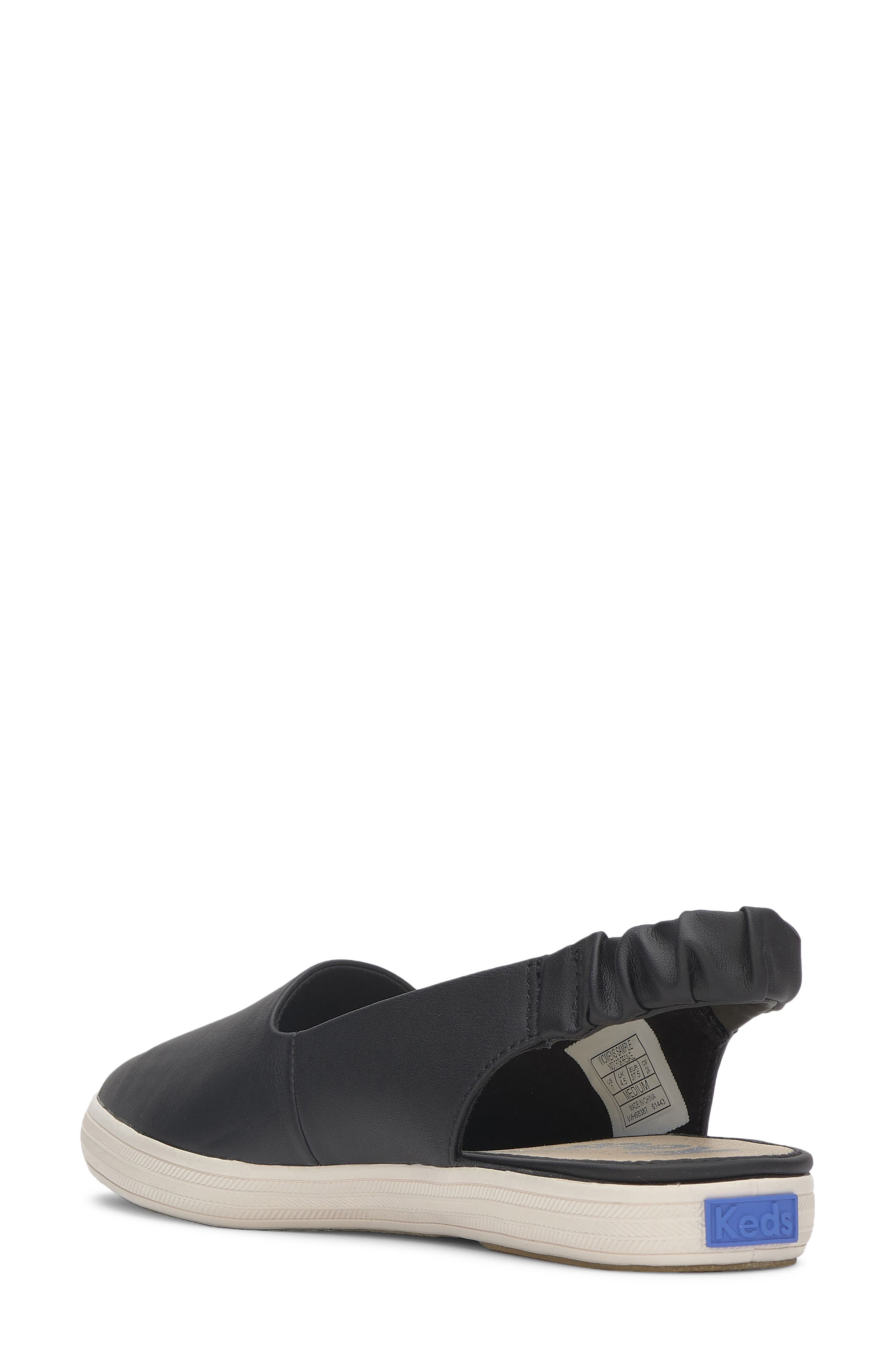 Keds<sup>®</sup> Pointed Toe Slingback Sneaker, Alternate, color, Black
