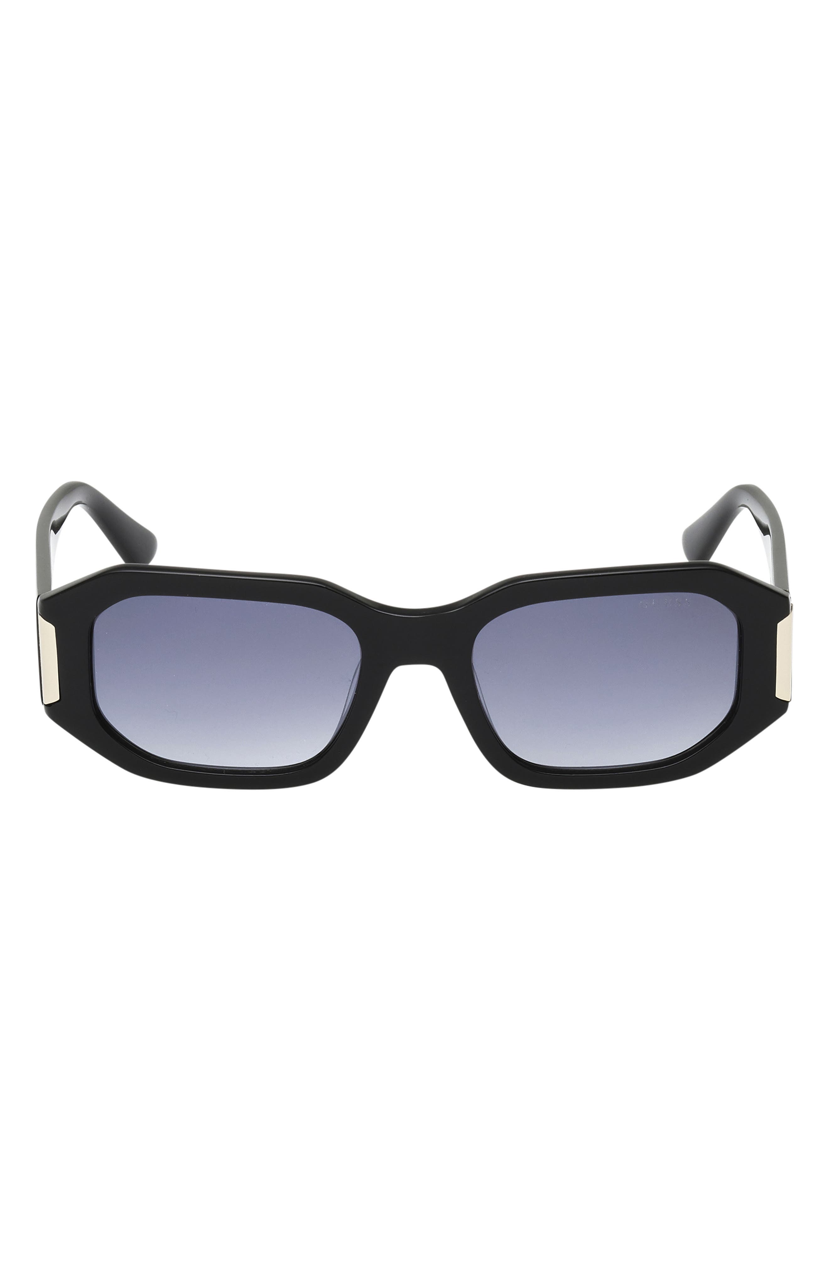GUESS 52mm Rectangular Sunglasses