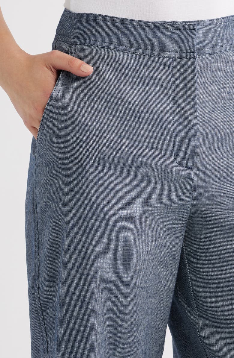 Halogen<sup>®</sup> Cropped Straight Leg Pants, Alternate, color, Indigo