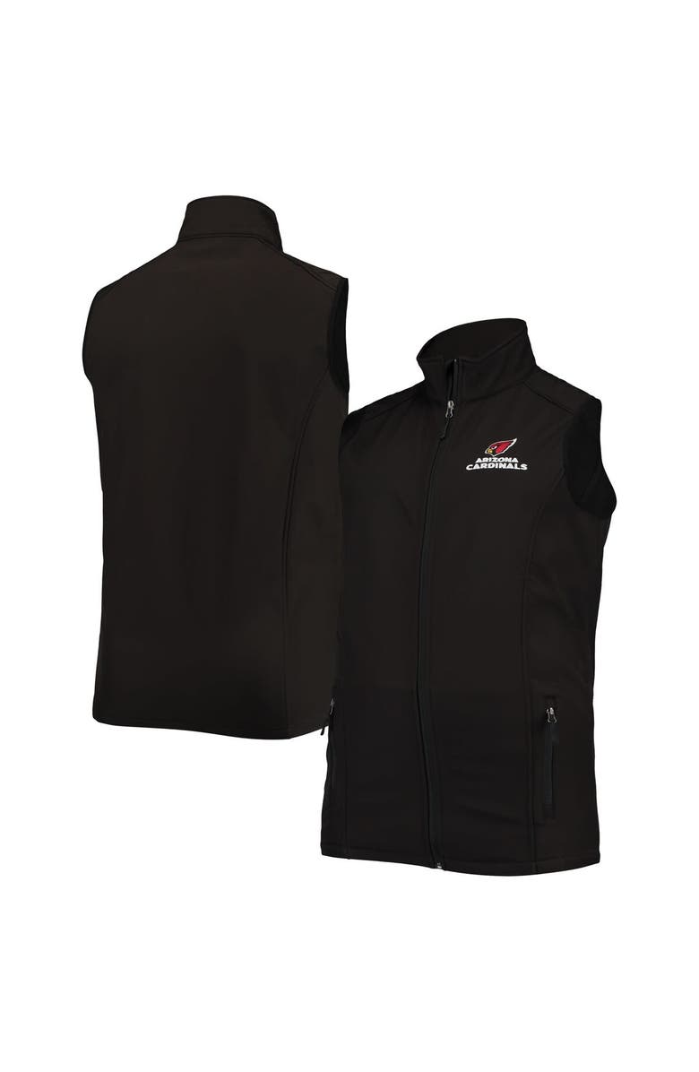 DUNBROOKE Men's Dunbrooke Black Arizona Cardinals Big & Tall Archer Softshell Full-Zip Vest, Main, color, Black