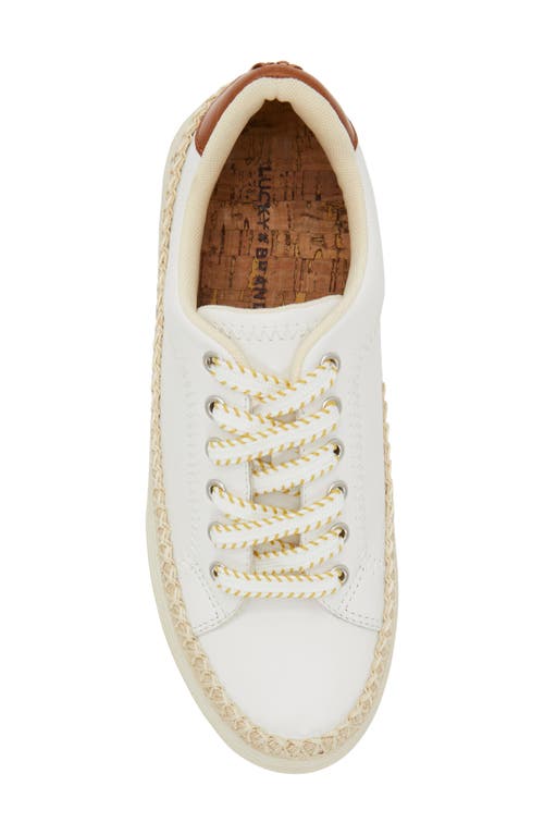 Lucky Brand Cheynas Sneaker In Off White