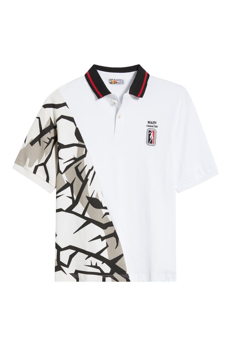 Main Character Graphic Polo, Main, color, WHITE