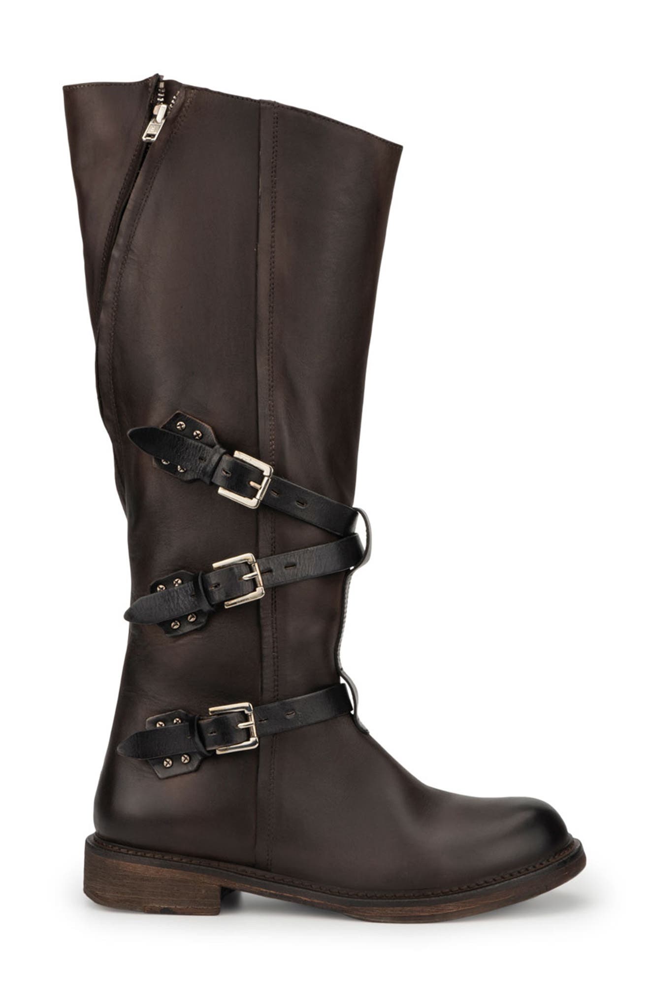 VINTAGE FOUNDRY Jenny Buckle Strap Boot, Alternate, color, Brown